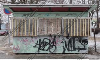 free photo texture of building kiosk